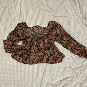 Blu Pepper Multicolor Floral Blouse